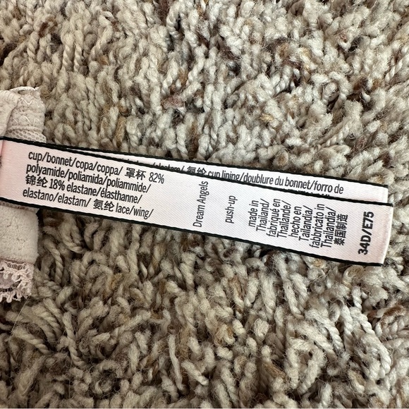 Victoria’s Secret Dream Angels Push Up Bra Padded Blush Pink Size 34D - Picture 7 of 9